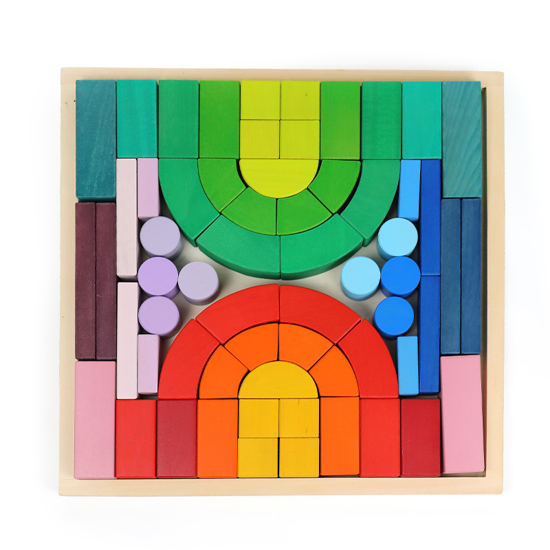 Juguete educativo de madera para niños, popular en la enseñanza Montessori, rompecabezas sensorial de cocina para niños en edad preescolar, plástico barato al por mayor