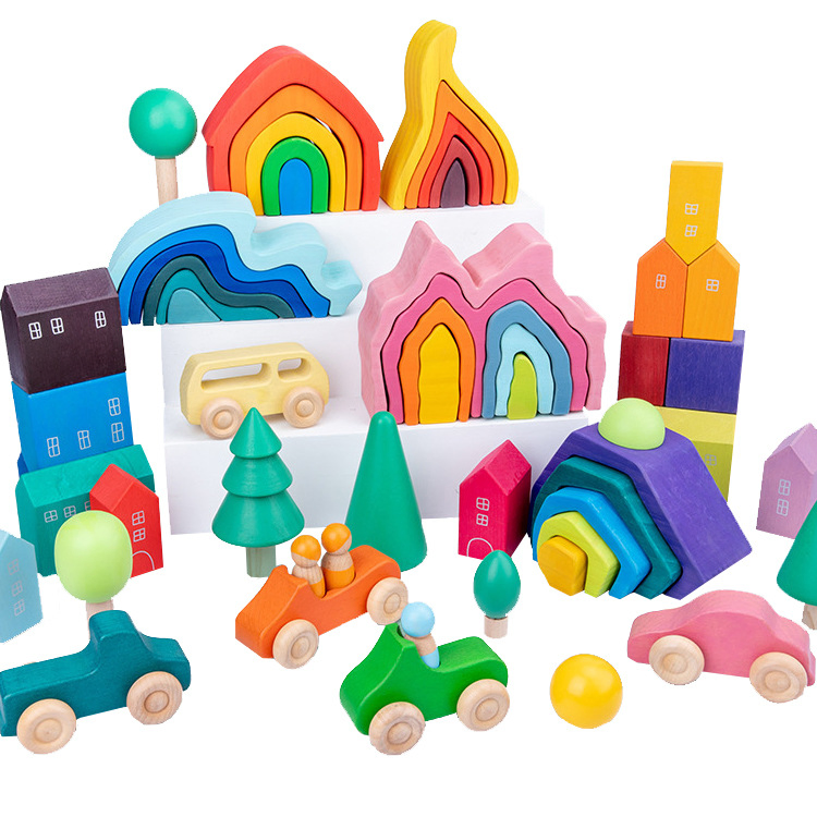 Juguete educativo de madera para niños, popular en la enseñanza Montessori, rompecabezas sensorial de cocina para niños en edad preescolar, plástico barato al por mayor