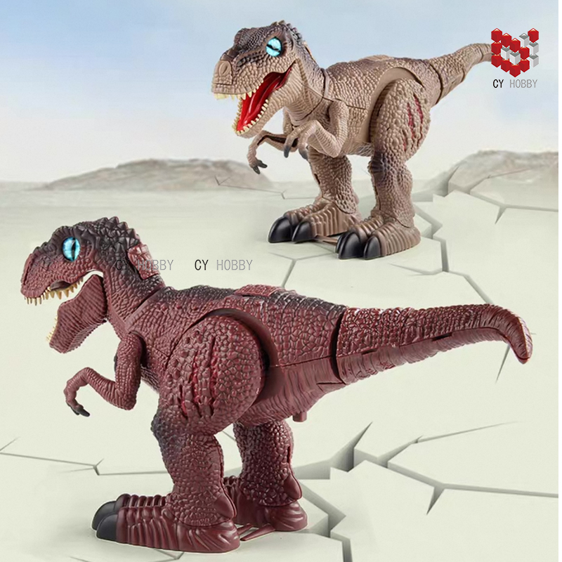 Juguete educativo eléctrico de dinosaurio Raptor ensamblado por uno mismo, juguetes de rompecabezas DIY, juguetes para niños, regalo para niños, juguete eléctrico RC de dinosaurio, regalo de juguete