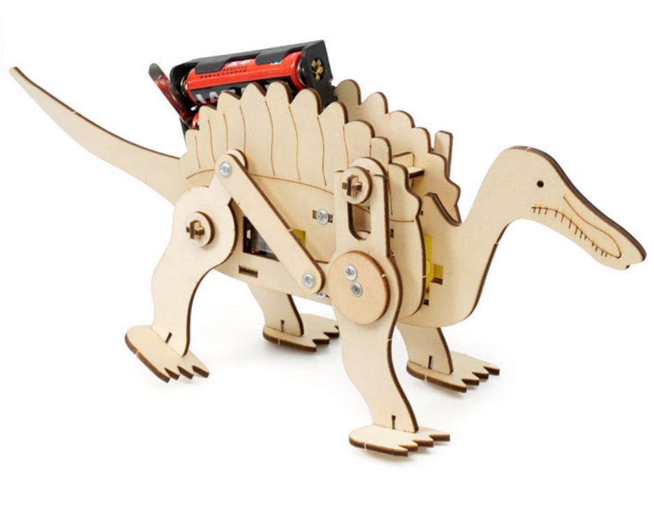 Kit mecánico de Spinosaurus para niños; S DIY Stem juguete educativo creativo de programación científica en tecnología de madera