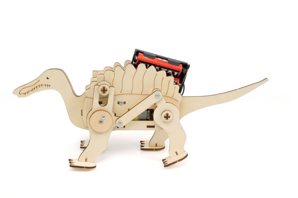 Kit mecánico de Spinosaurus para niños; S DIY Stem juguete educativo creativo de programación científica en tecnología de madera