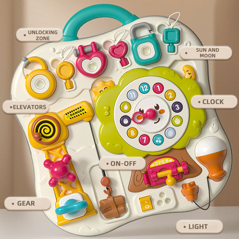 Juguetes de aprendizaje para preescolar Samtoy, juego de entrenamiento de actividades, accesorios de tablero sensorial para niños, Montessori para juguetes de niños pequeños