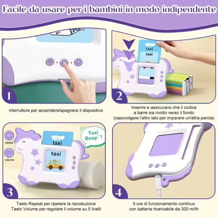 Juguetes para niños Mini tarjetas electrónicas de flash dispositivo de educación temprana máquina de aprendizaje temprano juguete educativo para niños