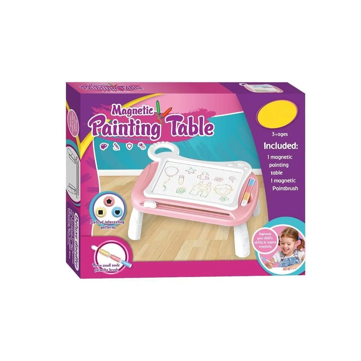 Mesa de escritura magnética para dibujar, juguetes de arte y manualidades para niños