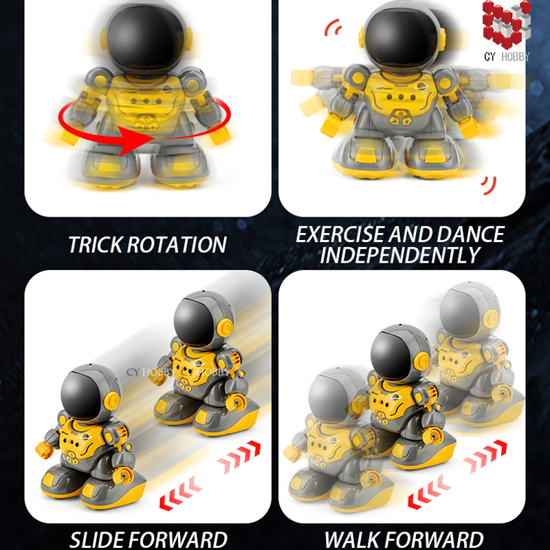 Robot de juguete inteligente interactivo con luz y sonido para niños, juguetes de robot RC, juguetes para niños, juguetes educativos, regalo de juguete