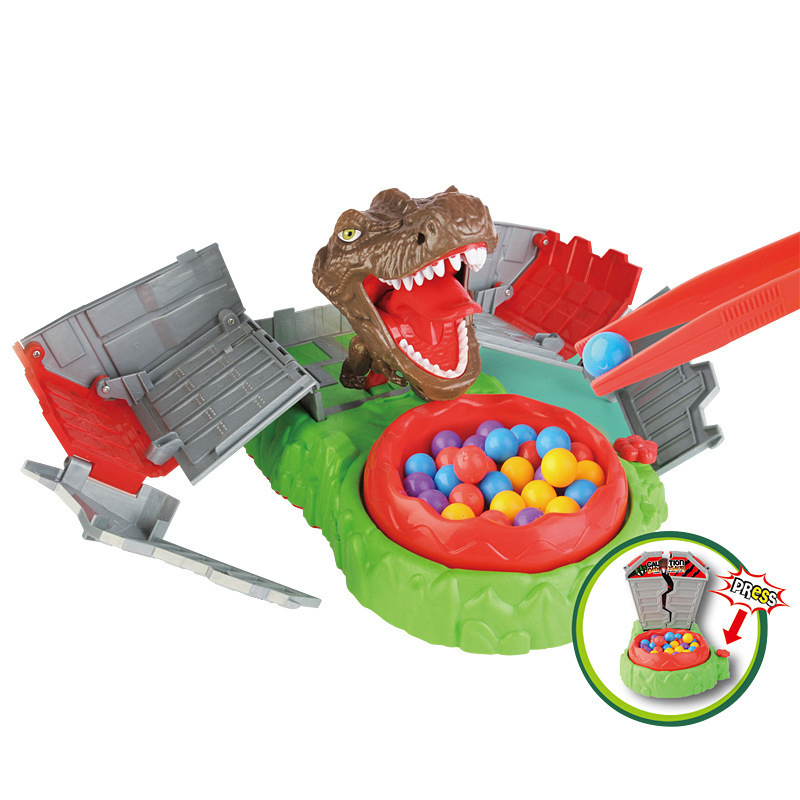 Juego de mesa educativo de venta caliente, juguete interactivo de precaución de Halloween con dinosaurios