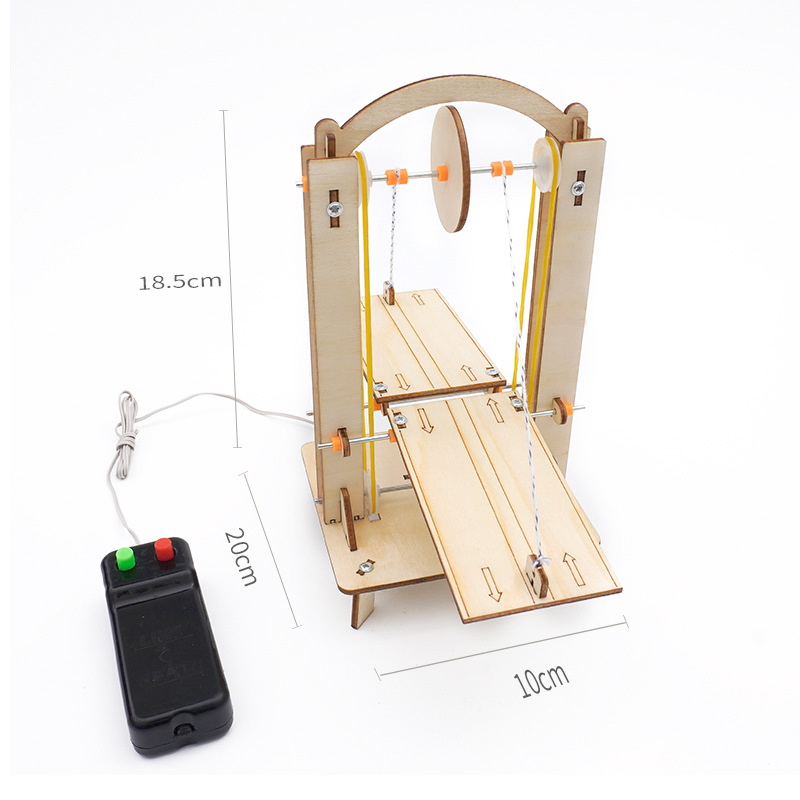 Kit de modelo de puente elevador para niños; S DIY Stem juguetes educativos creativos de programación científica y tecnología de aprendizaje en madera