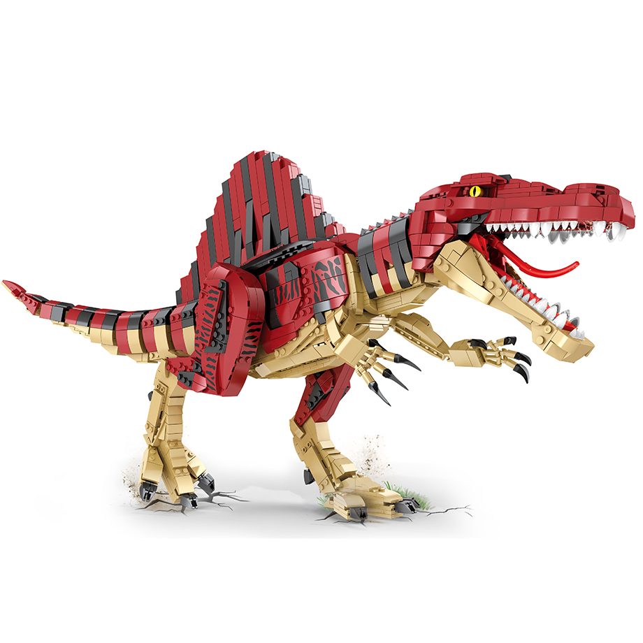 Juguetes educativos de dinosaurio Spinosaurus Gaozheng para niños, compatibles con fábrica de juguetes