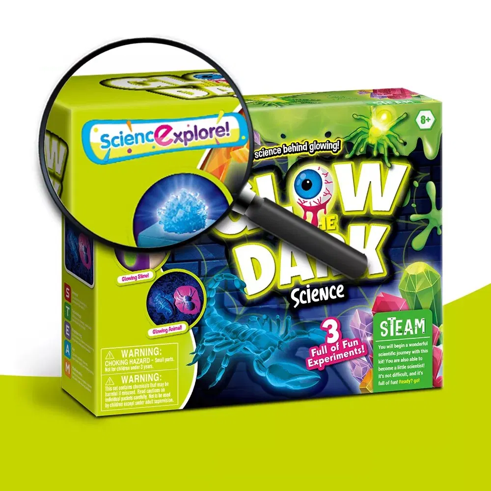 Nuevo kit educativo juguete que brilla en la oscuridad, experimento científico, juguetes de aprendizaje para niños