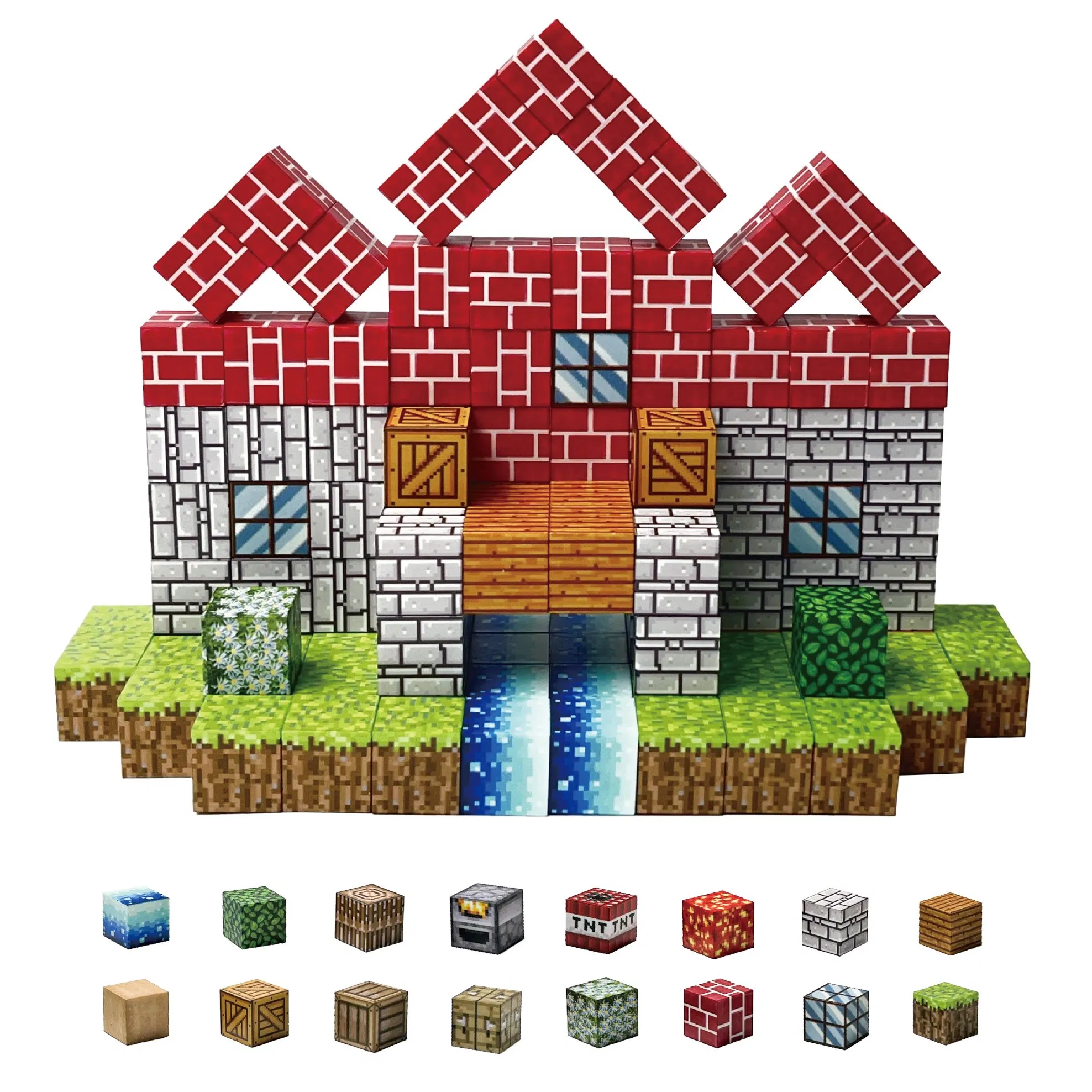 Bloques de construcción magnéticos y juguete educativo regalo de cumpleaños