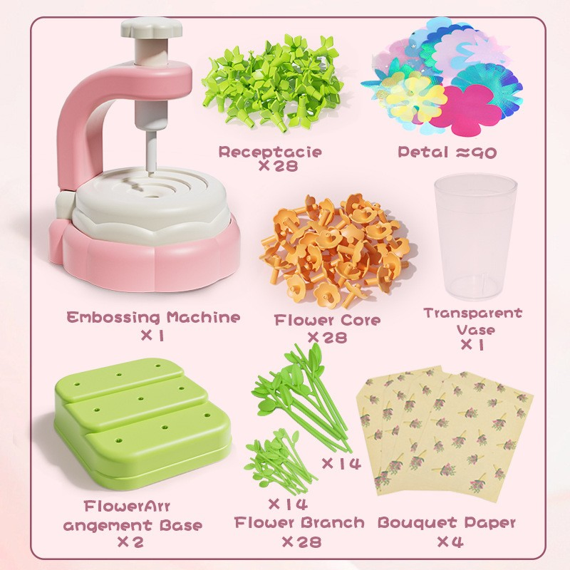 Los kits de manualidades de flores para hacer tú mismo más vendidos con creador, construye tu ramo de flores, juguete de artes y manualidades para cumpleaños de niños, regalo de Navidad