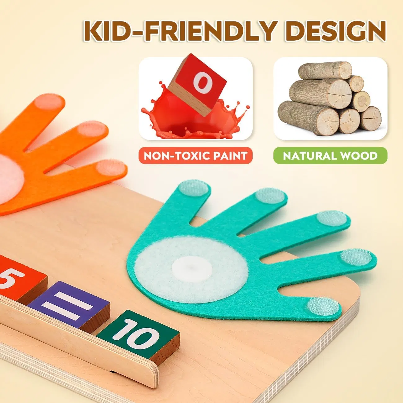 Juguetes de Aprendizaje para Preescolar para Niños Pequeños 2-4 Manipulativos Educativos de Matemáticas Bloques de Conteo de Números para Niños 3-5 Años Regalo de Cumpleaños para Niños y Niñas