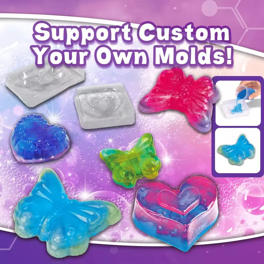 Kit de fabricación de jabón al por mayor para hacer en casa, set de experimentos científicos, juguetes creativos para niños, juguetes educativos hechos a mano