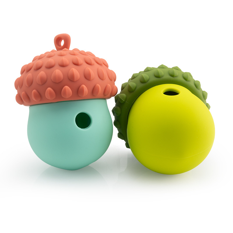 Alimentación de Silicona de Grado Alimentario, Comedero Antifugas para Mascotas, Pelotas Masticables de Alimentación Lenta, Juguetes Educativos e Interactivos para Gatos y Perros