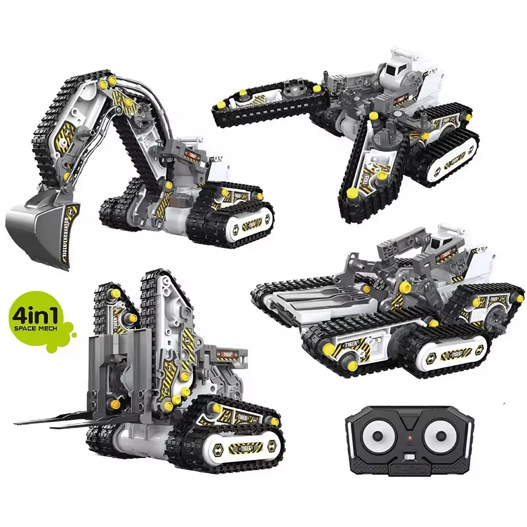 Xinbo Steam 4 en 1 Educación Científica de Programación Inteligente Ensamblaje de Ingeniería de Coches Explorar Ciencia Niños Aprender Juguetes Educativos