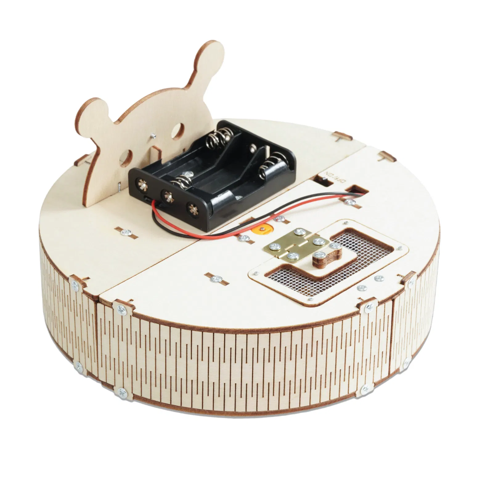 Kit de robot de barrido con evitación de obstáculos para niños; S DIY STEM juguetes educativos creativos de programación científica en madera