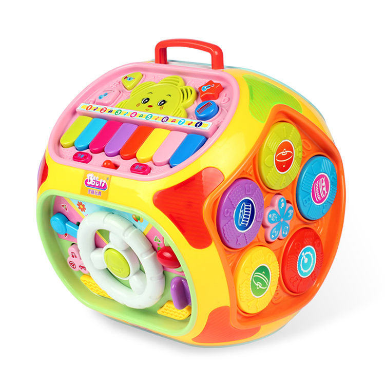6 en 1 Juguetes de Actividad para el Desarrollo Temprano Niños Caja Mágica Multifuncional Cubo de Aprendizaje