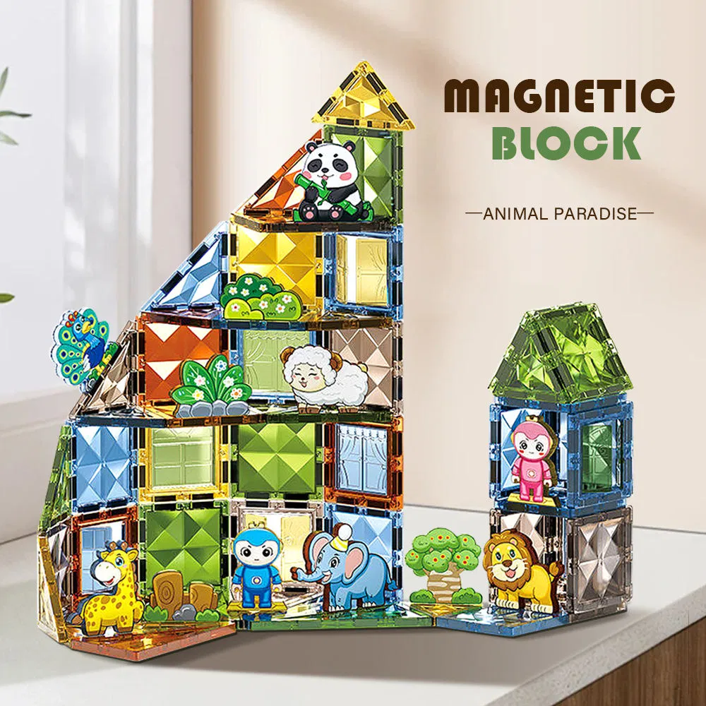 AiJH Niños Educativo DIY LED Luz Pista de Bolas Rodantes Juguete de Bloques Creativo Pista de Bolas Magnéticas Bloques de Construcción Juguetes para Niños