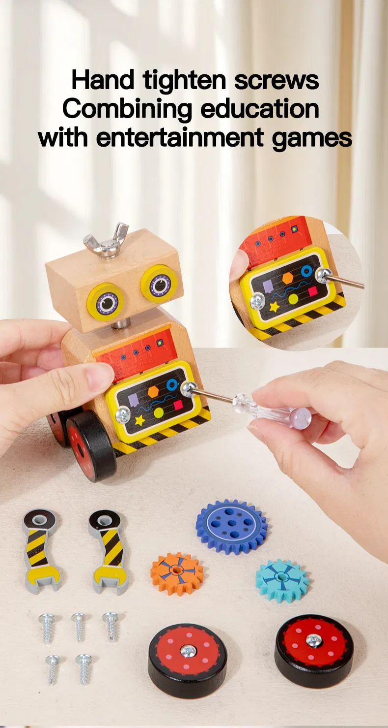 Robot de madera Montessori