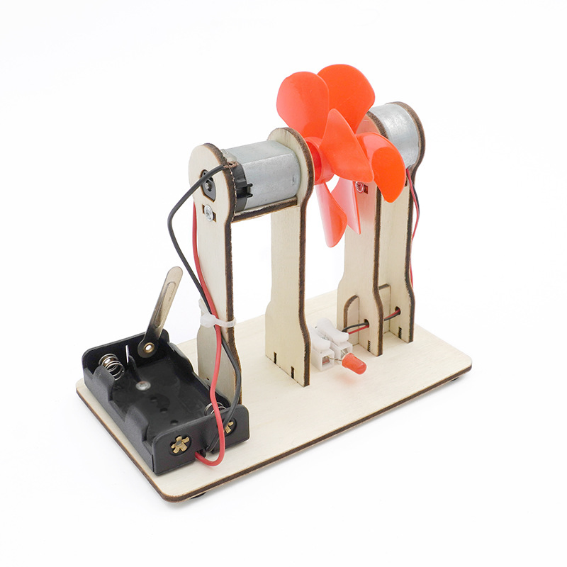 Kit de generación de energía eólica para niños; S DIY Stem juguetes educativos creativos de programación científica en madera