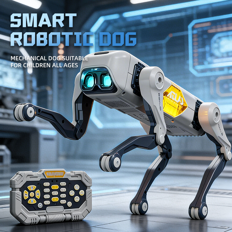 Perro robot RC educativo para niños, juguete controlado por APP, control remoto, control por voz, canto, baile, juguetes inteligentes de perro RC