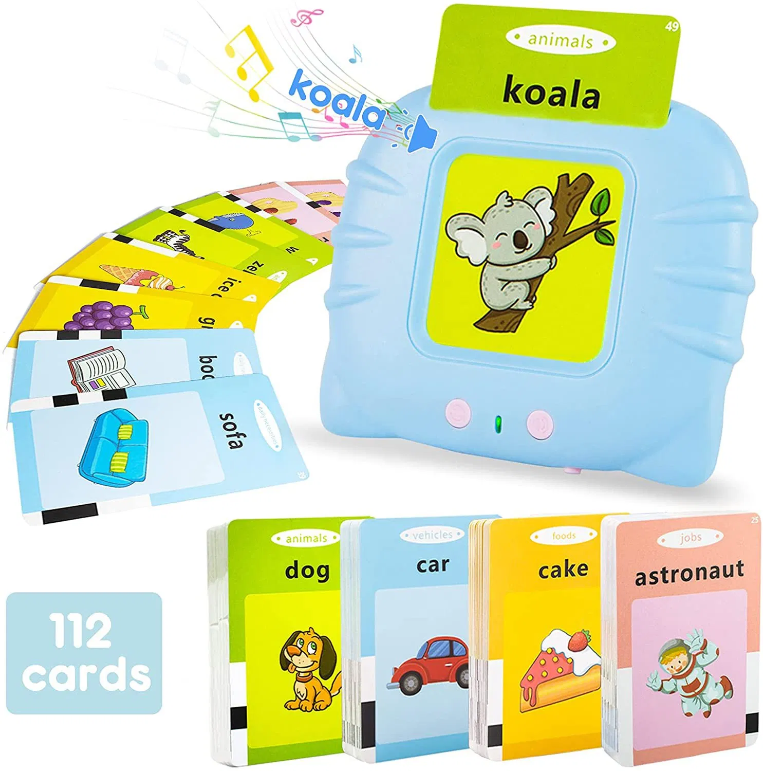 Recursos educativos en inglés para niños, juguetes de plástico, tarjetas de lenguaje, juguetes para aprender, juguetes de máquina de aprendizaje