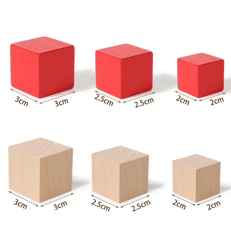 Juguetes de bloques de madera creativos para niños, set de mini ladrillos, regalo para niños