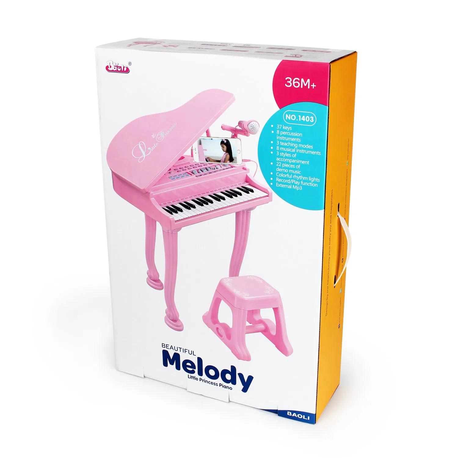 Teclado Electrónico Infantil Baoli Interactivo Juguete Musical Educativo Piano