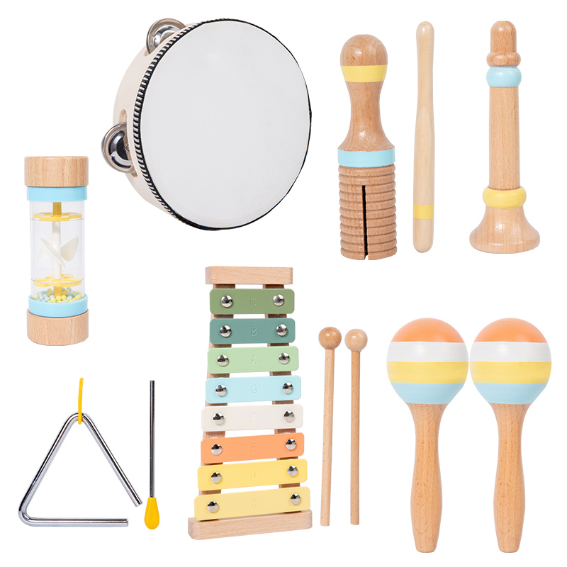 Fabricante Mayorista Artículos de Regalo Promocionales Populares Nuevos Productos para Bebés Artículos para Jugar de Niños Instrumentos Musicales Juguetes Educativos de Madera para Niños