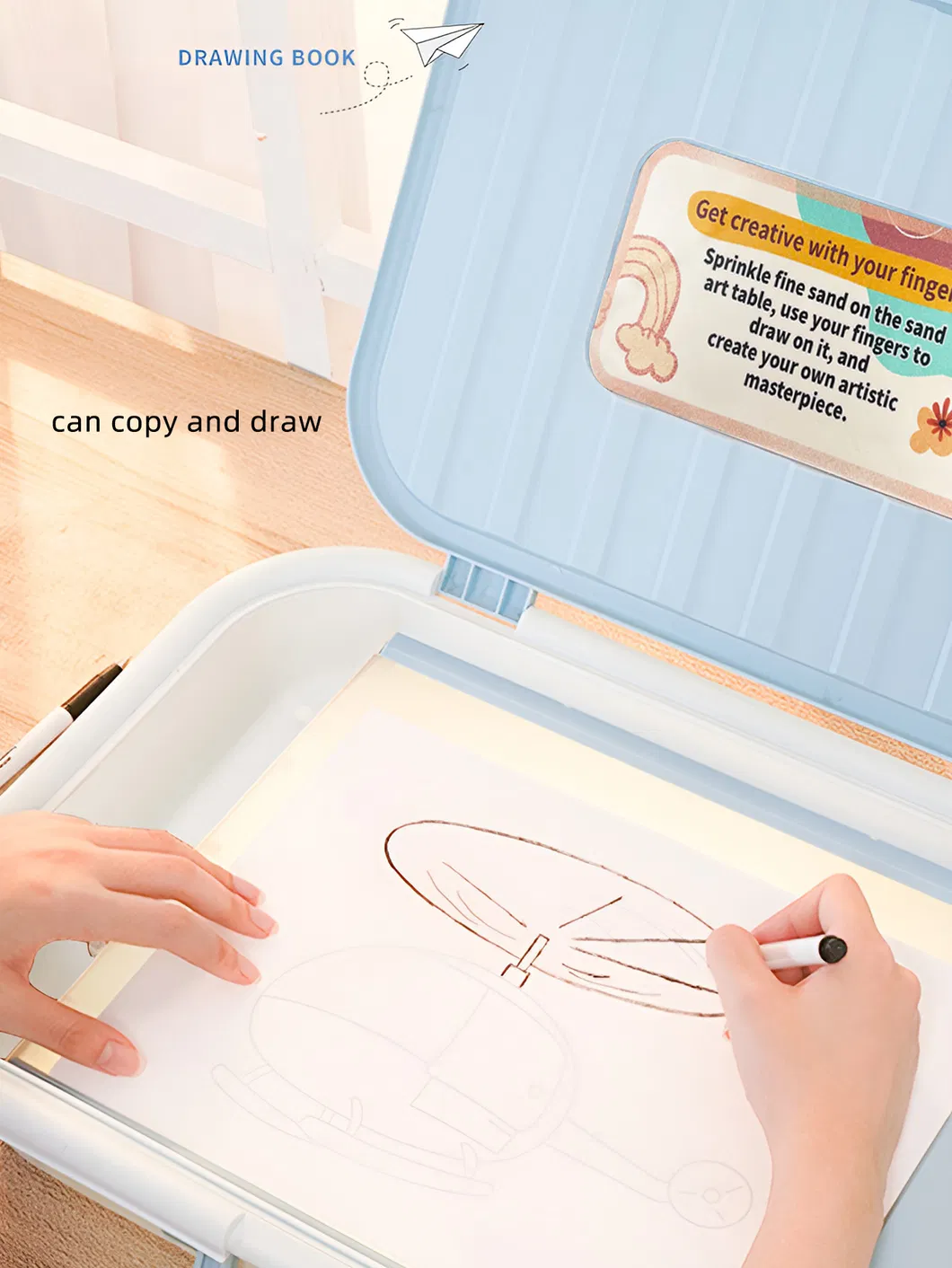 Mesa de dibujo artístico infantil