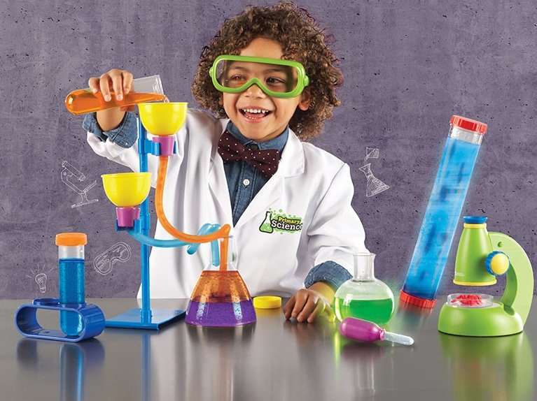 Kit de laboratorio de ciencia para preescolar, juguetes educativos para jóvenes científicos