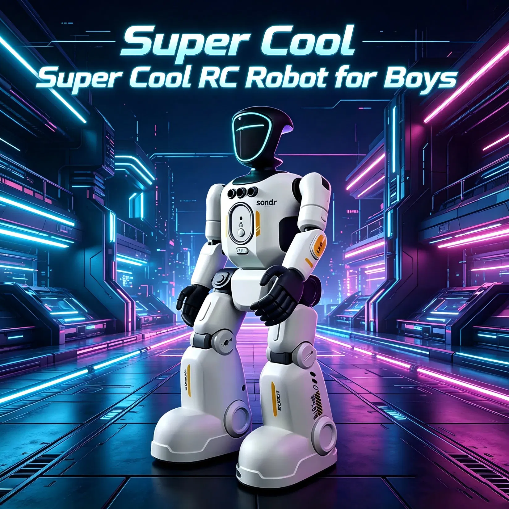 Robot educativo programable por control remoto infrarrojo Nijia con características de conversación inteligente, efectos de baile y luz para niños, juguetes de robot RC