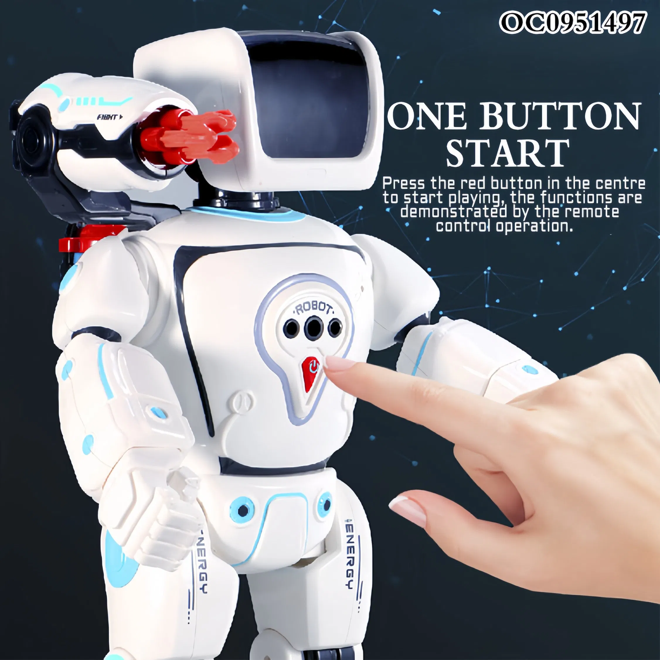 Nijia 2026 Ventas Calientes Favor de Niños Juguetes Educativos de Discurso Oral Inteligente Programación Ai RC Operación a Batería Robot Inteligente Juguetes Robot Hidroeléctrico Híbrido