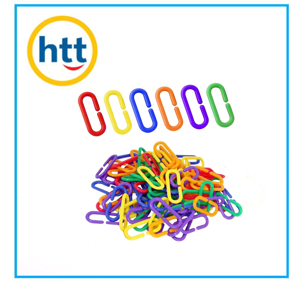 Cadena de conteo colorida de bricolaje, cubos de enlaces de plástico, juguetes de aprendizaje matemático