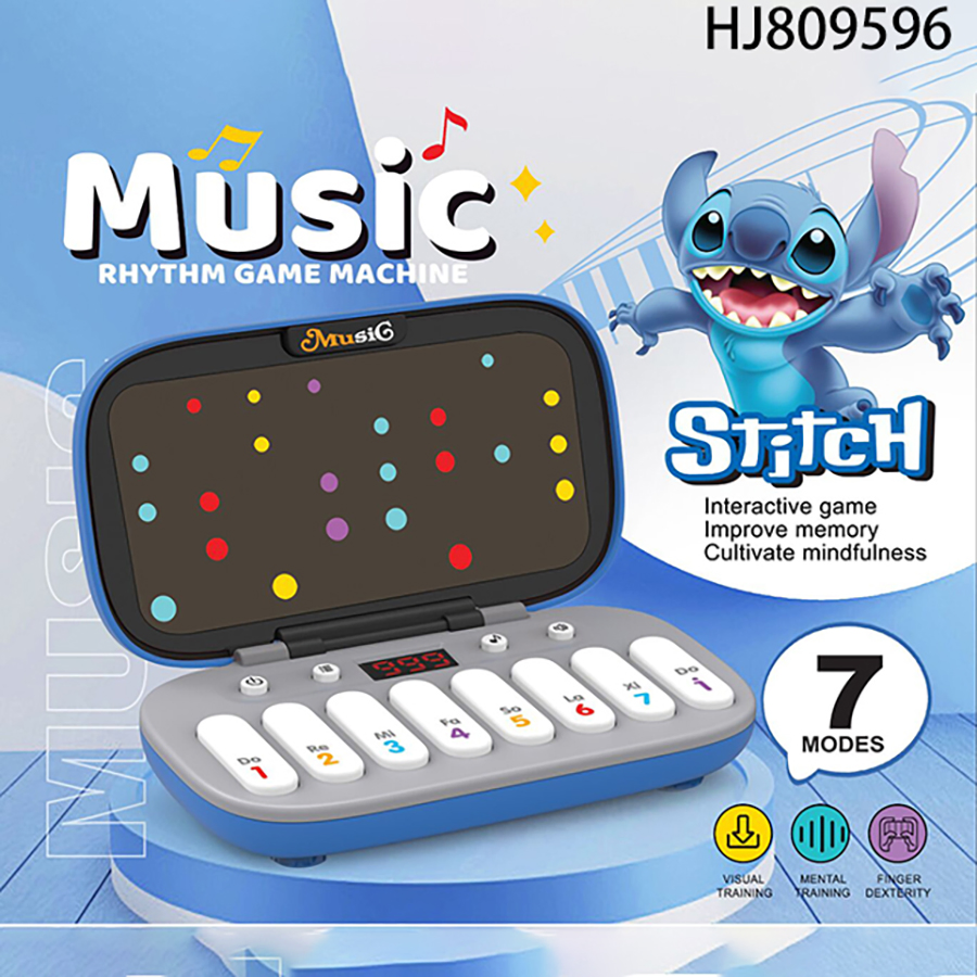 Teclado Electrónico para Niños Juguete Divertido Instrumento de Creación Musical Maestro del Ritmo Juguete Sensorial de Pulsación Rápida para Herramienta de Aprendizaje Musical Infantil