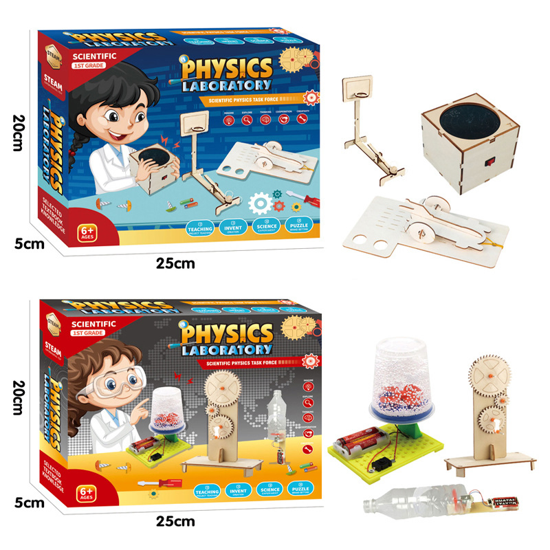 Conjunto de Experimentos de Ciencia Física DIY 3-in-1 Juguetes Experimentales Manuales