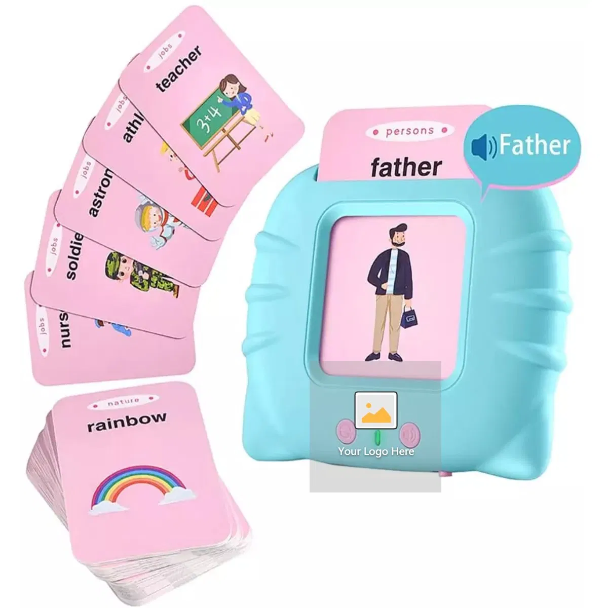 Recursos educativos en inglés para niños, juguetes de plástico, tarjetas de lenguaje, juguetes para aprender, juguetes de máquina de aprendizaje