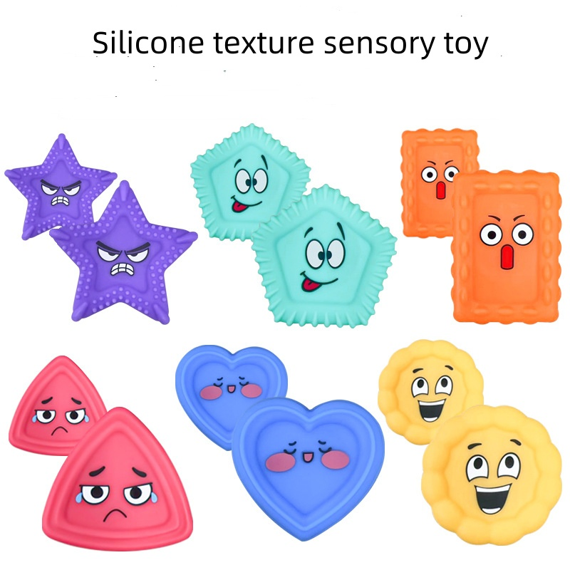 Juguetes sensoriales divertidos para niños pequeños, juguetes de aprendizaje social y emocional para autismo no verbal y necesidades especiales, juguete sensorial de silicona
