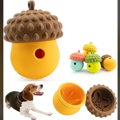 Alimentación de Silicona de Grado Alimentario, Comedero Antifugas para Mascotas, Pelotas Masticables de Alimentación Lenta, Juguetes Educativos e Interactivos para Gatos y Perros