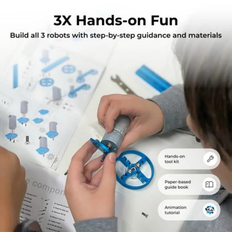 Makeblock Mbot Ranger 3 en 1 Robótica para Niños Edad 8-12, Robot de Programación para Aprendizaje de Arduino Scratch con Caja de Programación, 16 Proyectos de Programación Kit de Ciencia STEM