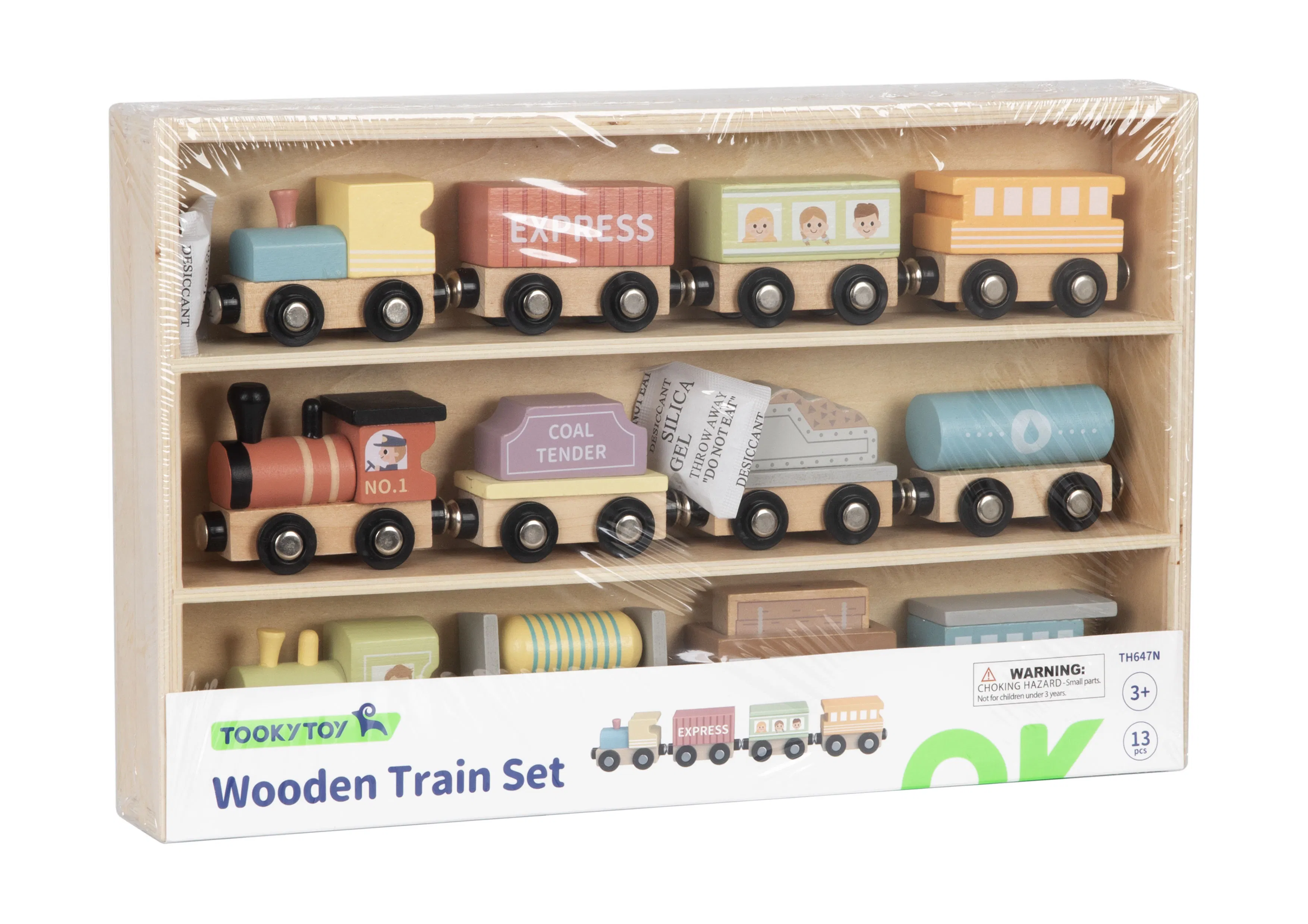 Juguete de tren de madera Montessori para niños, set de vía de tren educativo para bebés