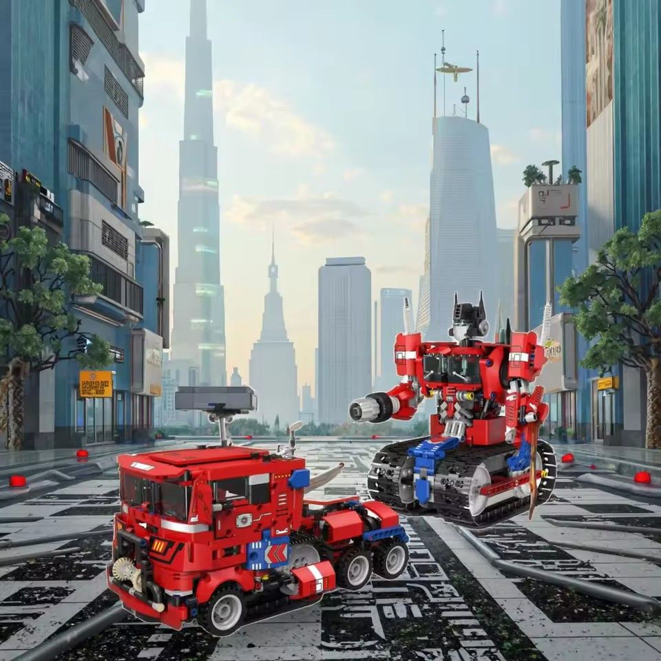 Bloques de construcción educativos Xinbo Robot de deformación modelo de programación Juguetes de bricolaje Robot RC Juguetes de construcción 2 en 1 Juguetes transformables