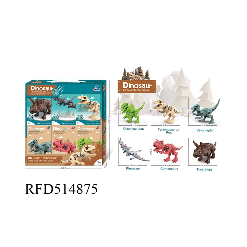 Más reciente DIY de ensamblaje de dinosaurios para niños