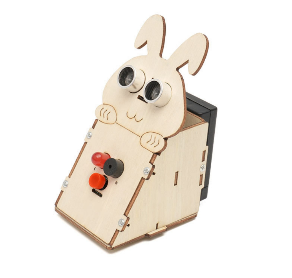 Kit corrector de postura sentado ultrasónico para niños; S DIY Stem juguetes educativos de madera para el aprendizaje de tecnología y programación científica creativa
