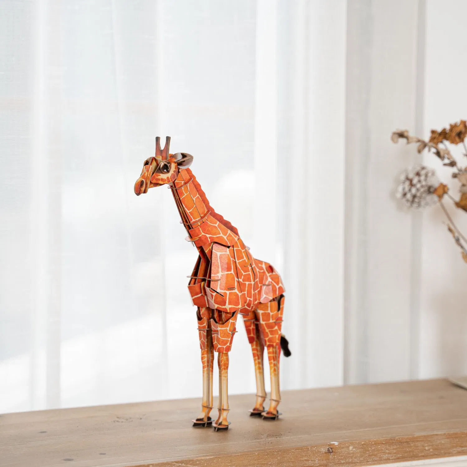 Jirafa - 3D Rompecabezas de papel ecológico, manualidades, juguetes STEM, aprendizaje educativo 3D Rompecabezas para niños 7+ Regalos perfectos para todos