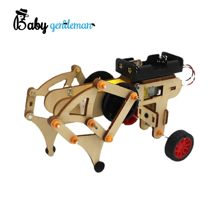 Kit de Experimento Científico de Coche RC de Madera Hecho a Mano para Niños Juguete de Rompecabezas Tecnológico Z04042g