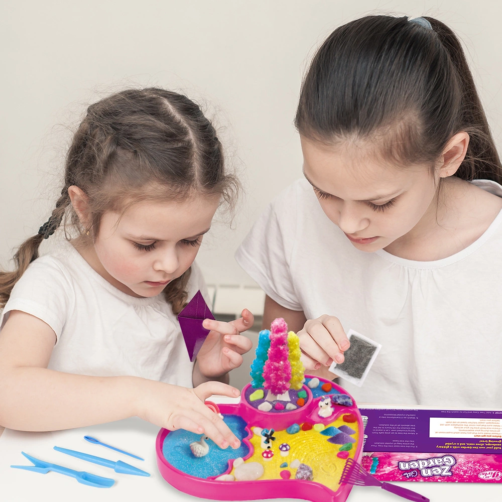 Kit de Jardín Zen Mágico para Niñas, Juguetes Educativos de Manualidades y Artes DIY, Conjunto de Experimentos Científicos Creativos para Niñas 7-14 Años
