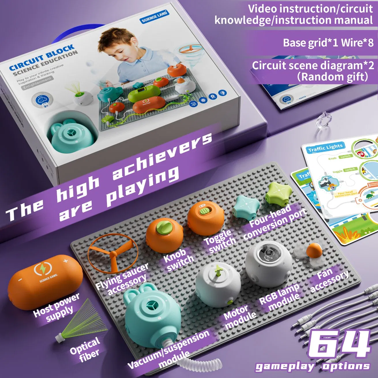 Conjunto de Bloques de Construcción Electrónicos Xinbo Nueva Ciencia Experimento Juguete de Entrenamiento Educativo STEM para Niños Puzzle de Ensamblaje de Poder