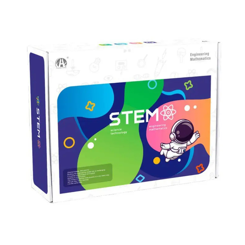 Modelo de rompecabezas educativo de tecnología de bricolaje de madera, juegos de ciencia
