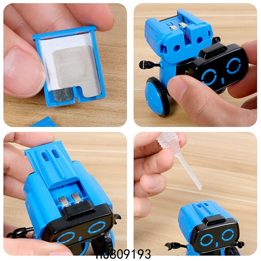 Kit de robot de bricolaje coche robotizado alimentado por agua salada juguete educativo creativo de ciencia e ingeniería interactivo para niños